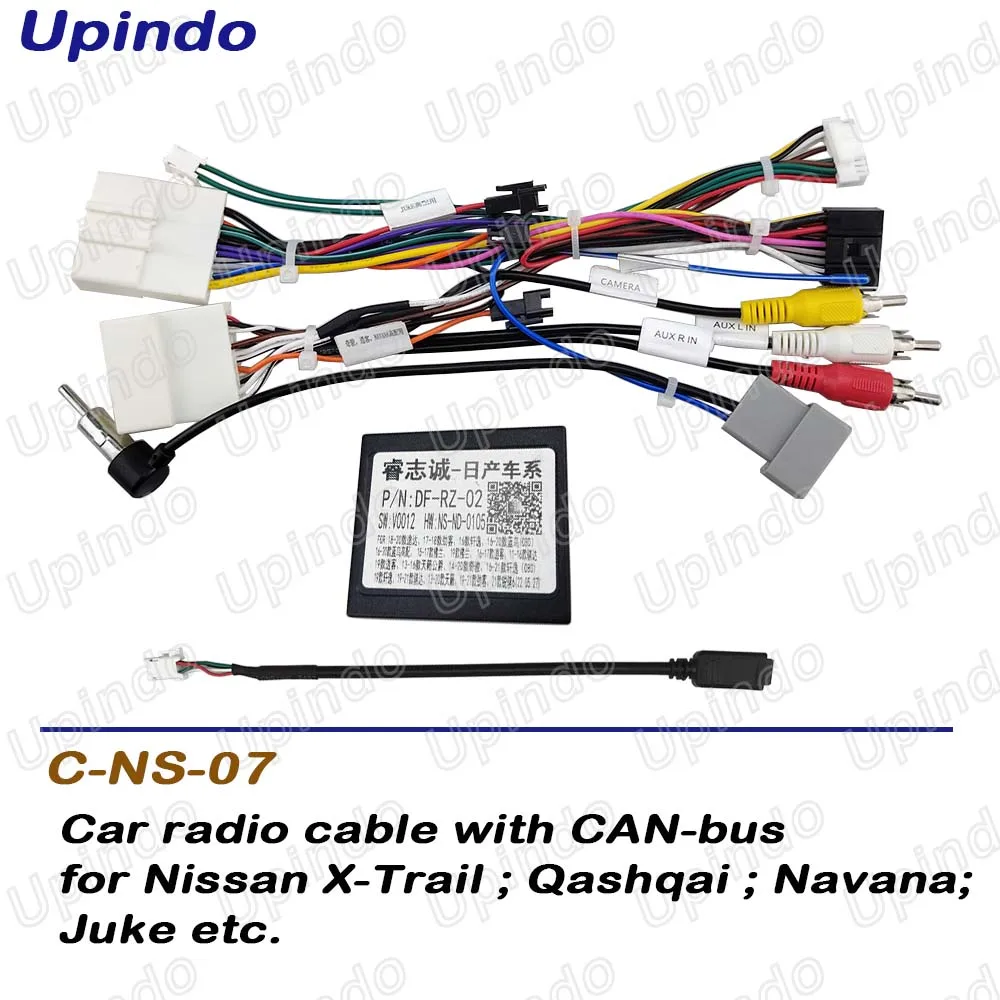 

Car Accessories CAN-Bus Android Radio Cable Wiring Harness Adapter for Nissan X-Trail Qashqai Juke Navara 2016-2020