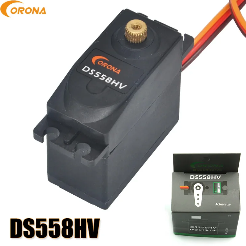 Corona DS558HV Standard Digital Metal Gear Servo 14kg / 0.18sec / 58g For RC Airplane Car Robot Simulator