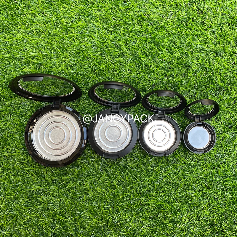 26mm 36mm 44mm Black Empty Plastic Eyeshadow Powder Compact High Class Blusher Container  Eyeshadow Flip Case Cosmetic Pallette