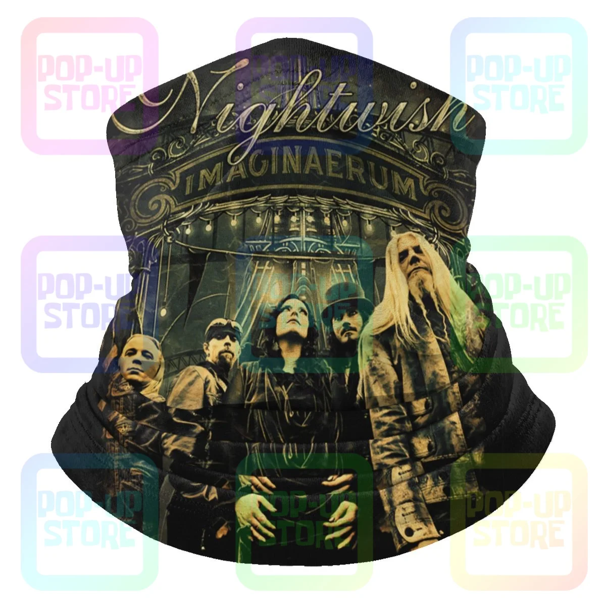 Nightwish Imaginaerumnew Rock Band Heavy Microfiber Neck Gaiter Bandana Scarf Simple Printing High Elastic