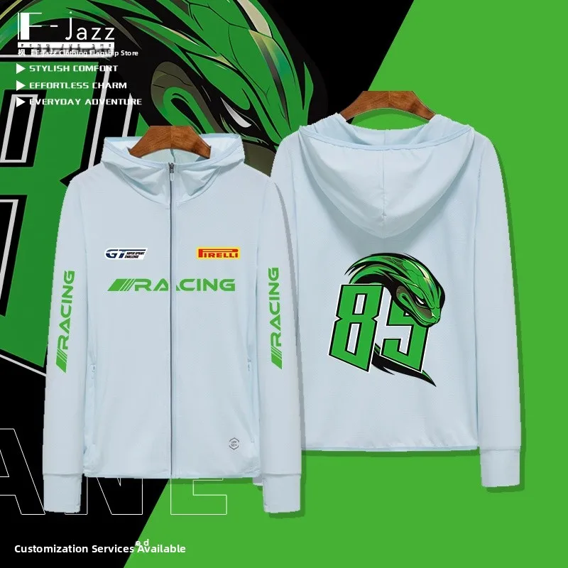 

GT3 Racing Motorcycle King 85 Number Ice Silk Long Sve Qui Dry Summer Outerwear Faionable Sun Protection Men's Clothing