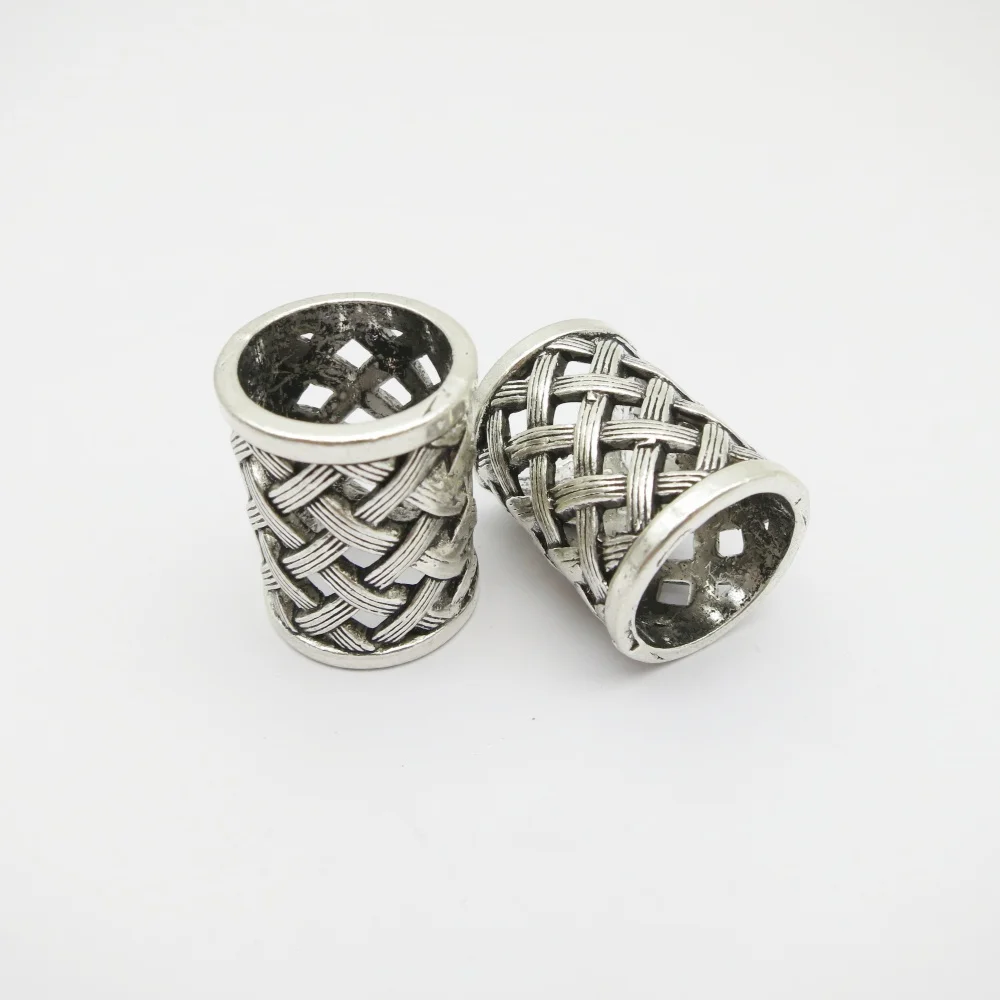 2pcs/pack Viking Pirate 18mm Hole Beard Beads Dreadlocks Ring Braid Hair Dress Clip Beads Jewelry Headband Scarf Accessories view 2