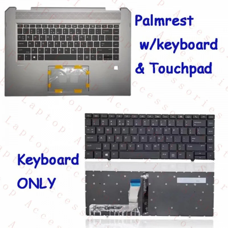 

F Palmrest Cover w/ Backlit Keyboard&Touchpad L34210-001 for HP ZBook Studio G5