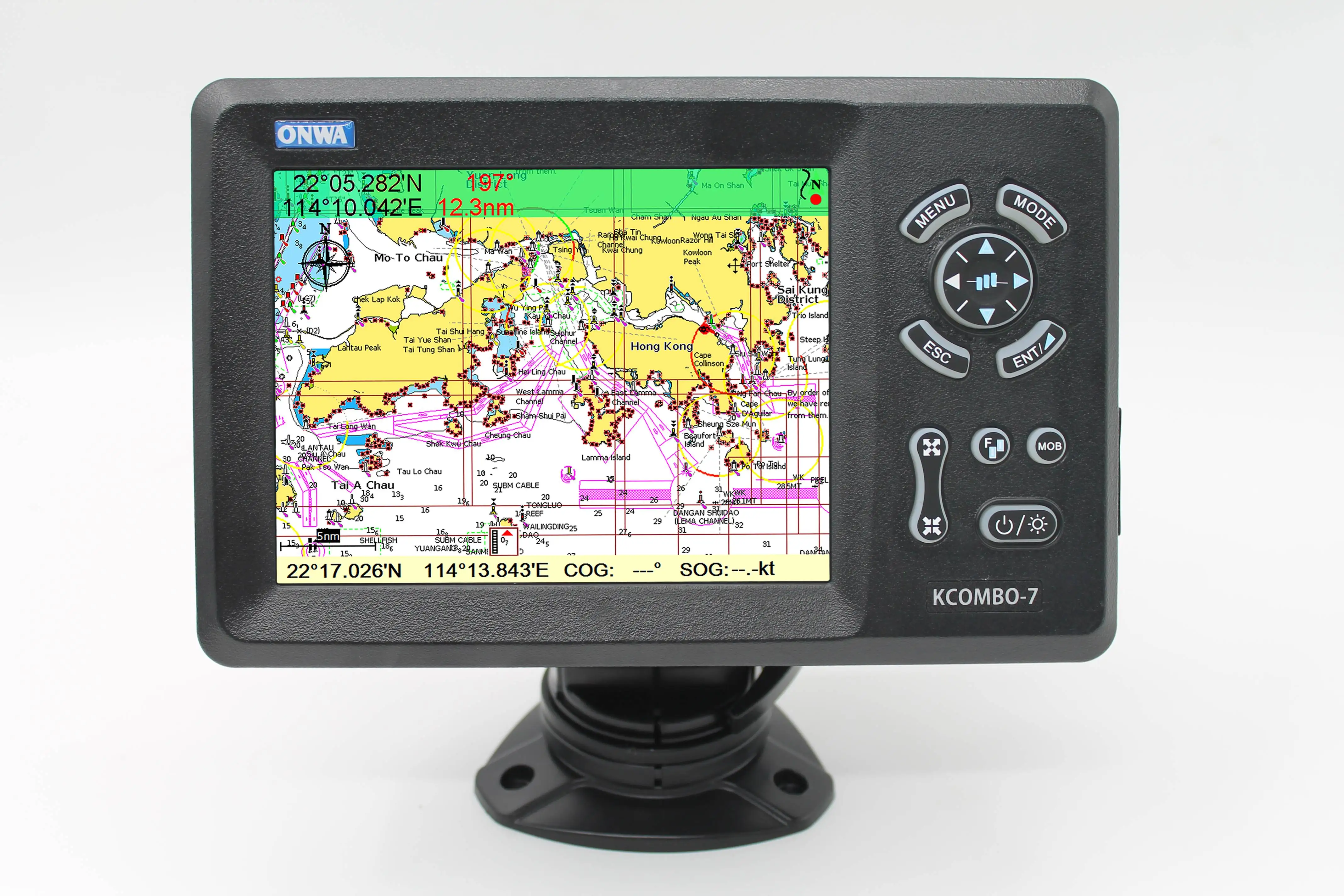 ONWA KCOMBO-7   GPS Chart Plotters With Fish Findder