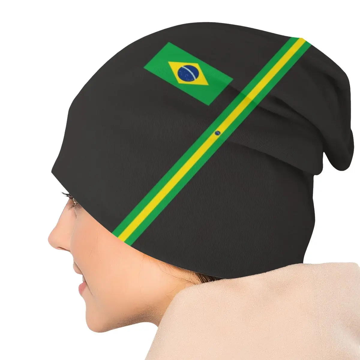 Brazil Flag Bonnet Hat Beanie Knitting Hats Men Women Hip Hop Unisex Brazilian National Emblem Winter Warm Skullies Beanies Caps