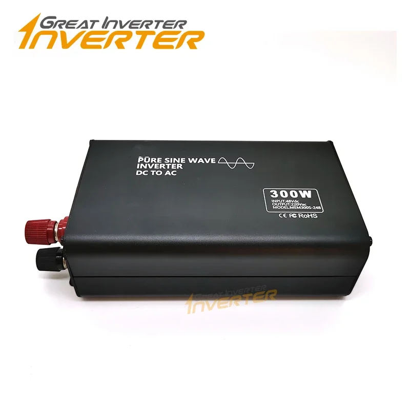 Input 12VDC 24VDC 48VDC Output 110VAC 120VAC 220VAC 240VAC 300W Pure Sine Wave Power Inverter DC TO AC