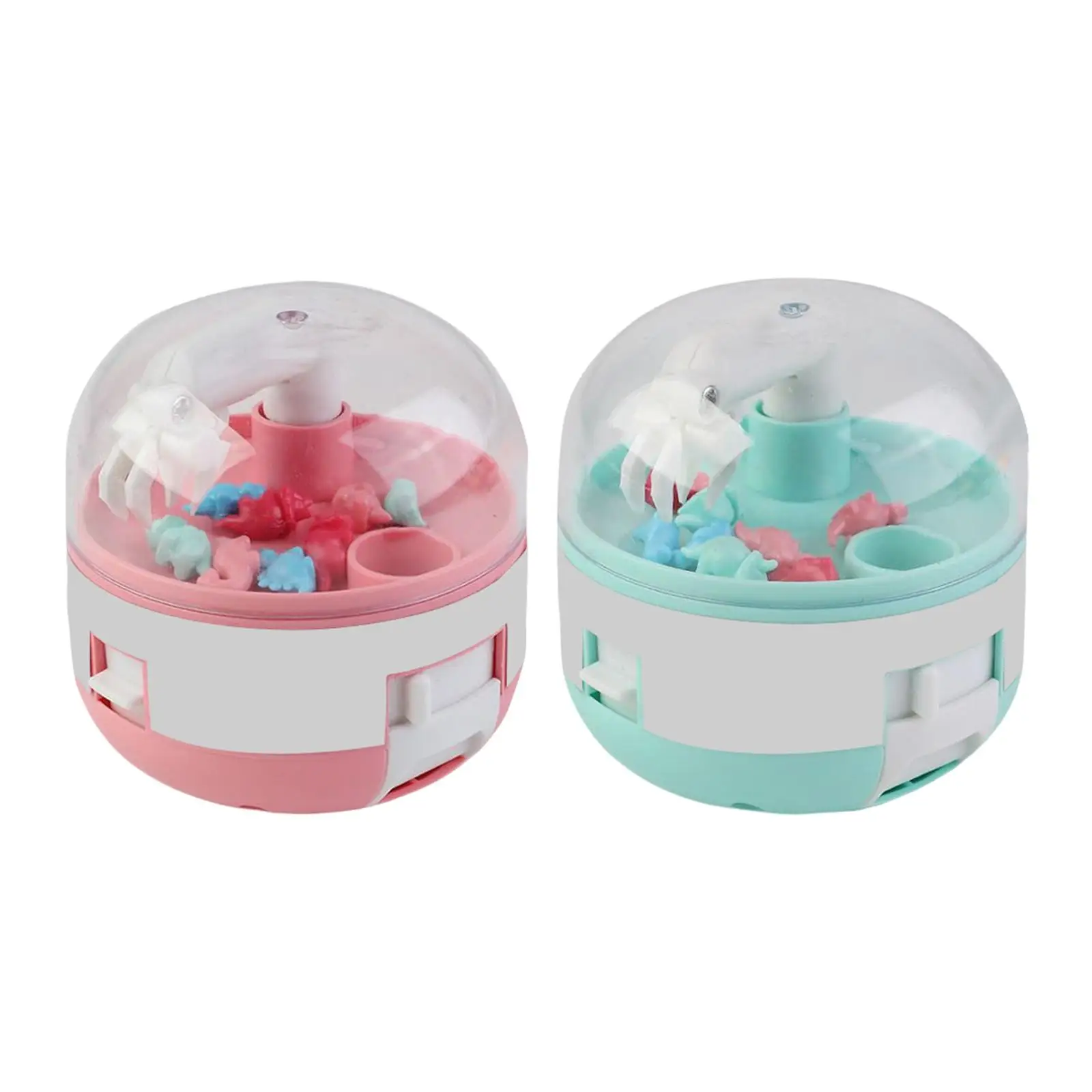 Claw Machine Capsule Catcher Toy Grabber with 8 Tiny Dinosaur for Toddler