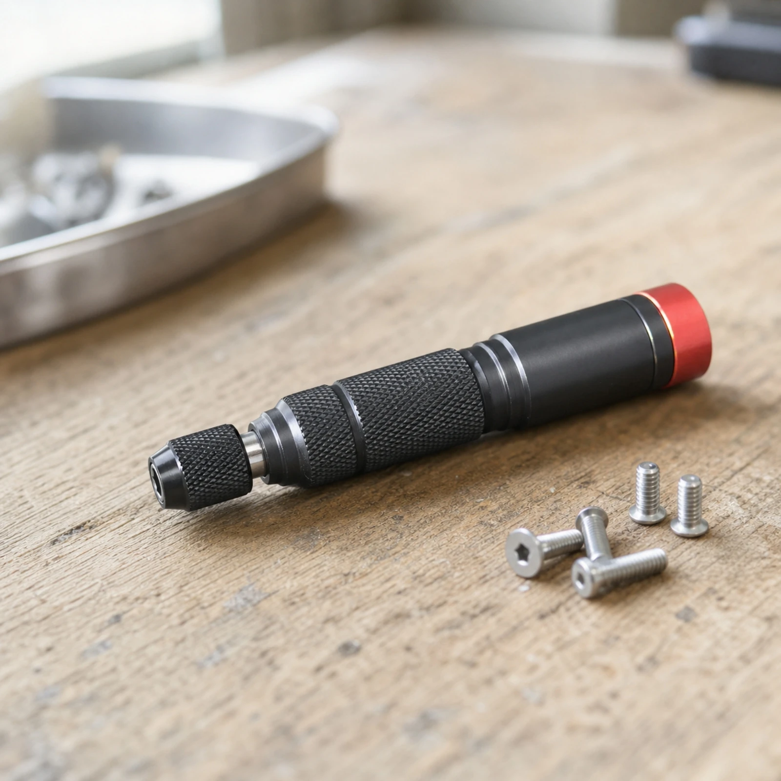 Screwdriver Handle with Bit Holder Multi-Purpose Locking Bit Driver Manual Screwdriver Holder Portable Hand Tool Slim Design view 2