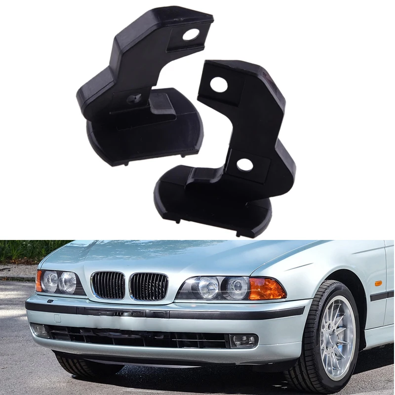 2Pcs Front Bumper Support Brackets Retainer Left Right 51118159361 51118159362 For BMW 5-Series E39 520i 523i 528i 530 540i