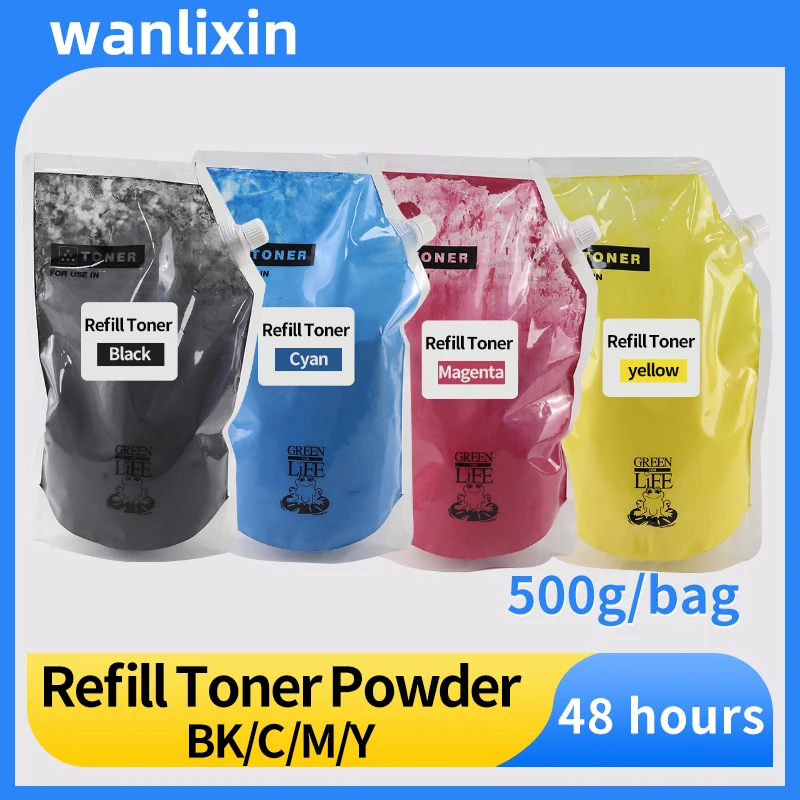 500g/bag WC7525 Color Refill Toner Cartridge Powder Compatible for Xerox 7500 7530 7535 7545 7556 7800 7830 700 560 C8030 C8035