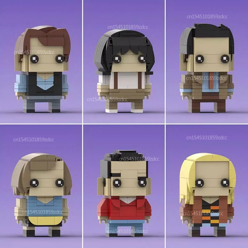 MOC TV 시리즈 캐릭터 로즈 모델 Brickheadz 컬렉션 빌딩 블록 세트 영화 Racheles 액션 피규어 벽돌 장난감 선물