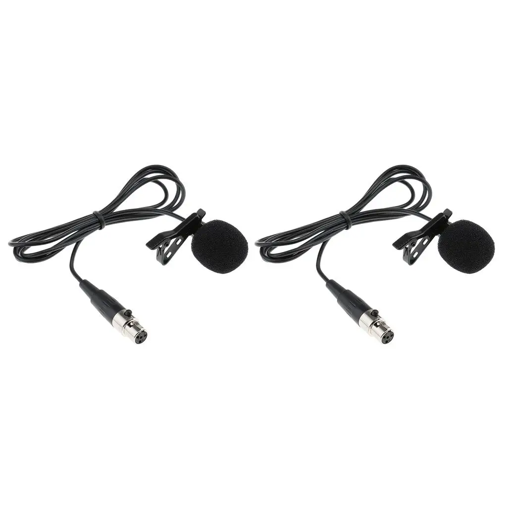 Lavalier Microphone Wired Clip on Lapel Mic Unidirectional Studio Microphone for Video Recording