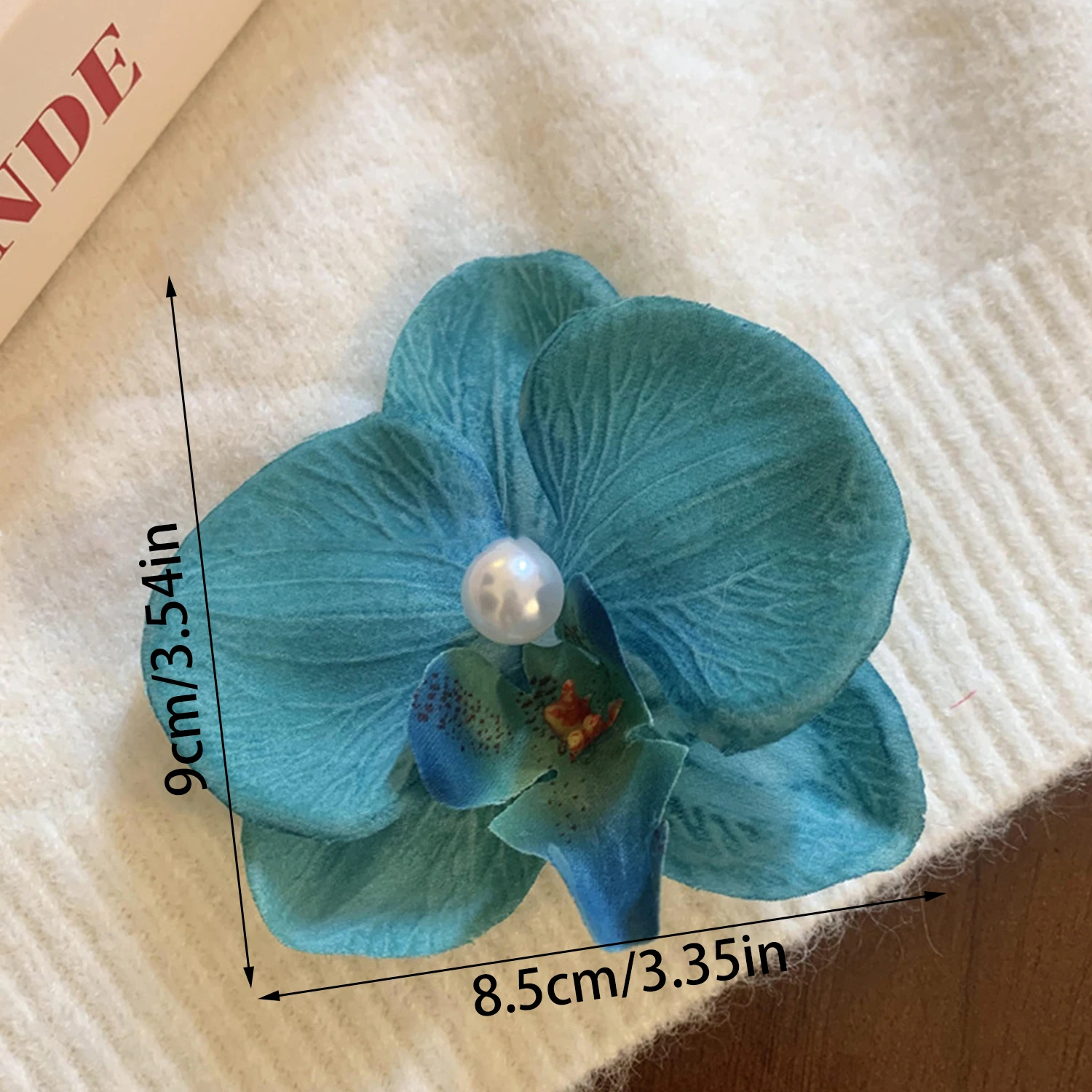 Hair Accessories Flower Hair Clip Hair Ornament Pink Orchid Orchid Hairpin Side Barrettes Headdress Bohemia Barrettes