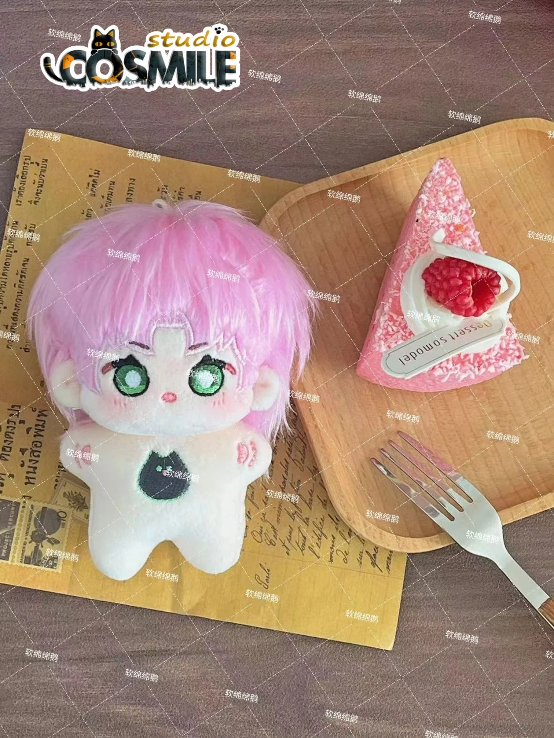 악당은 나를 구원하려고 한다 나는 위대한 악당 주인공이 되어야 한다 진 샤안 왕 이 봉제 인형 10cm 불가사리 인형 장난감