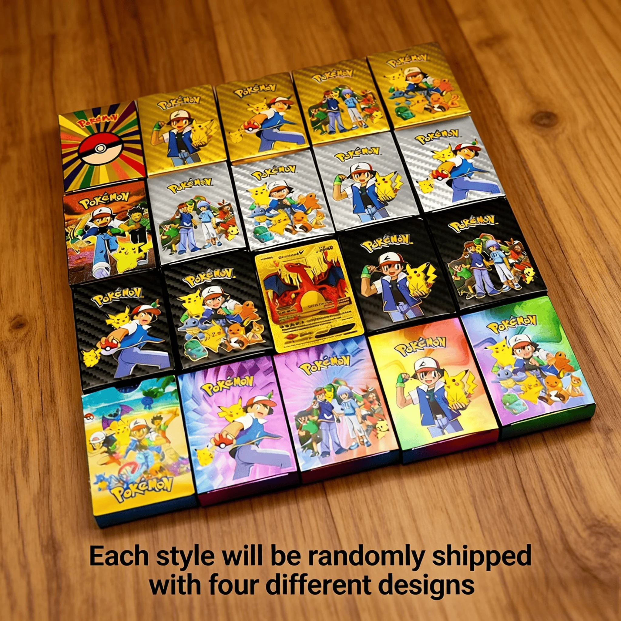 

Коллекционный набор Pokémon TCG: высококачественное английское издание — с Пикачу, Чаризардом и Покеболом — идеальная настольная игра для детей