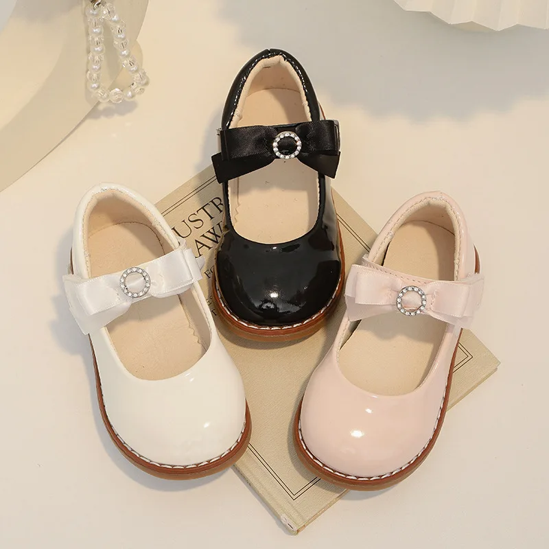 

Fashion Girls Princess Shoes 2026 Spring New Kids Leather Shoe Simple Versatile Girls Mary Jane Shoes Non Slip Child Casual Shoe