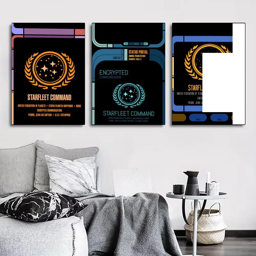 TV S-Star Trek Poster for Living Room, Bedroom, Office, or Bar, Frameless, Indoor Use, Bedroom Wall Art.