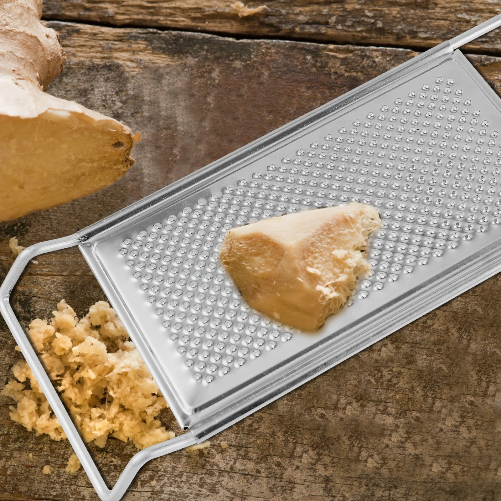 

2Pcs Stainless Steel Multi-Function Garlic Grater Portable Hand Mincer Household Ginger Grater Reusable Metal Kitchen Supplies