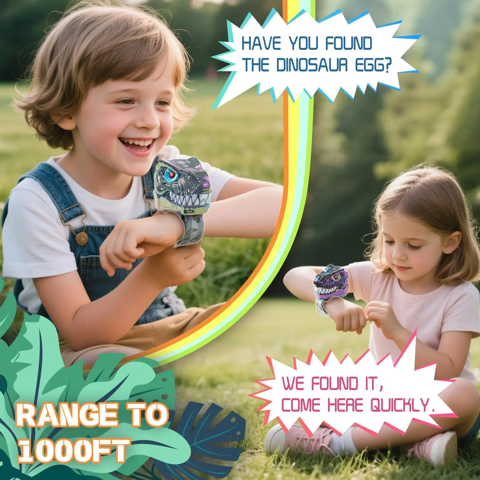 لعبة الديناصور الإلكترونية جهاز اتصال لاسلكي للأطفال، لعبة مغامرة خارجية، هدية عيد ميلاد مبتكرة