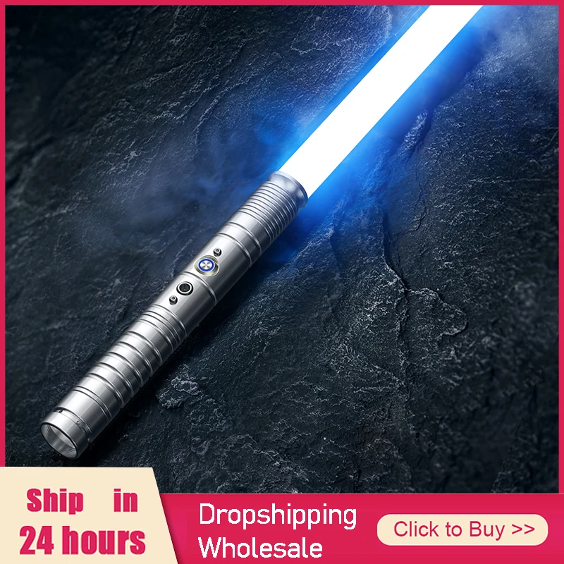 

RGB Lightsabre USB Charging Toy 2 in 1 Switchable Lighting with Full Metal Handle Laser Sword RGB Cosplay Stage Props Lightsaber