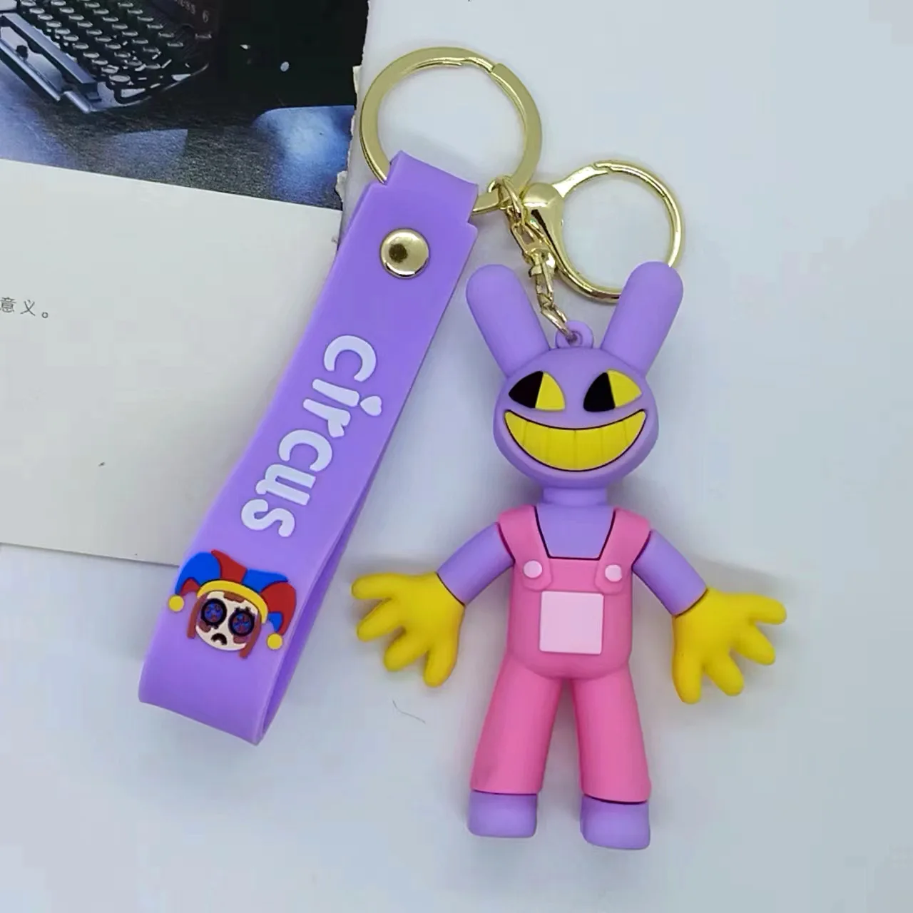 Cartoon The Amazing Digital Circus Figure Keychain 3d Pvc Digital Circus Pomni Jax Silicone Keychain For Boy Girls Birthday Gift