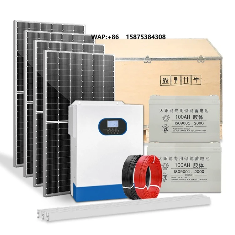 Home Use Off-Grid Solar Power System Inverter 3KW-10KW 100AH-200AH Battery 50% Efficiency Power Saving 100% Renewable Energy
