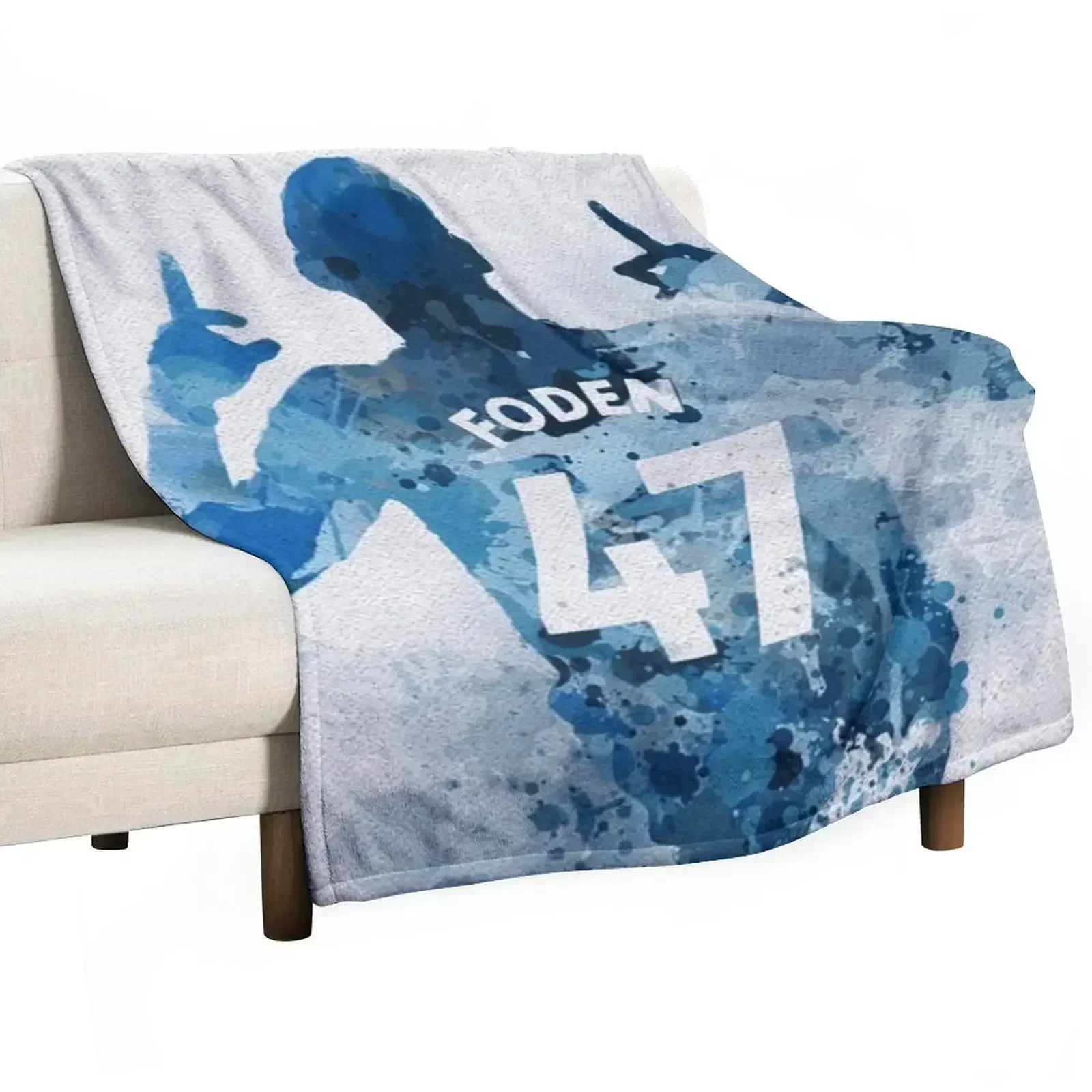 

Art Phil Foden Watercolor Throw Blanket sofa bed Camping Blankets