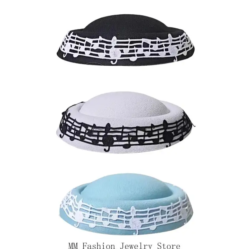 قبعة D0UB Pillbox Hat Fedoras Top Hat Fascinator Base Hat للنساء لباس كاجوال #1