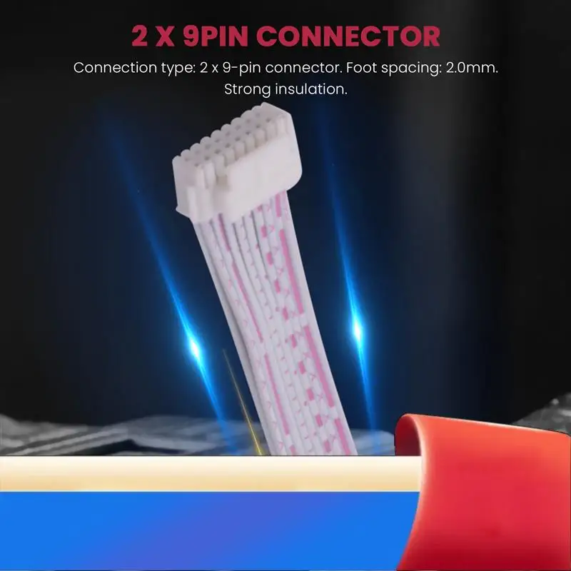

18 Pin Signal Data Ribbon Cable For Bitmain Antminer S9 S7 L3 L3+ L3++ K5 R4 30Cm-X62A