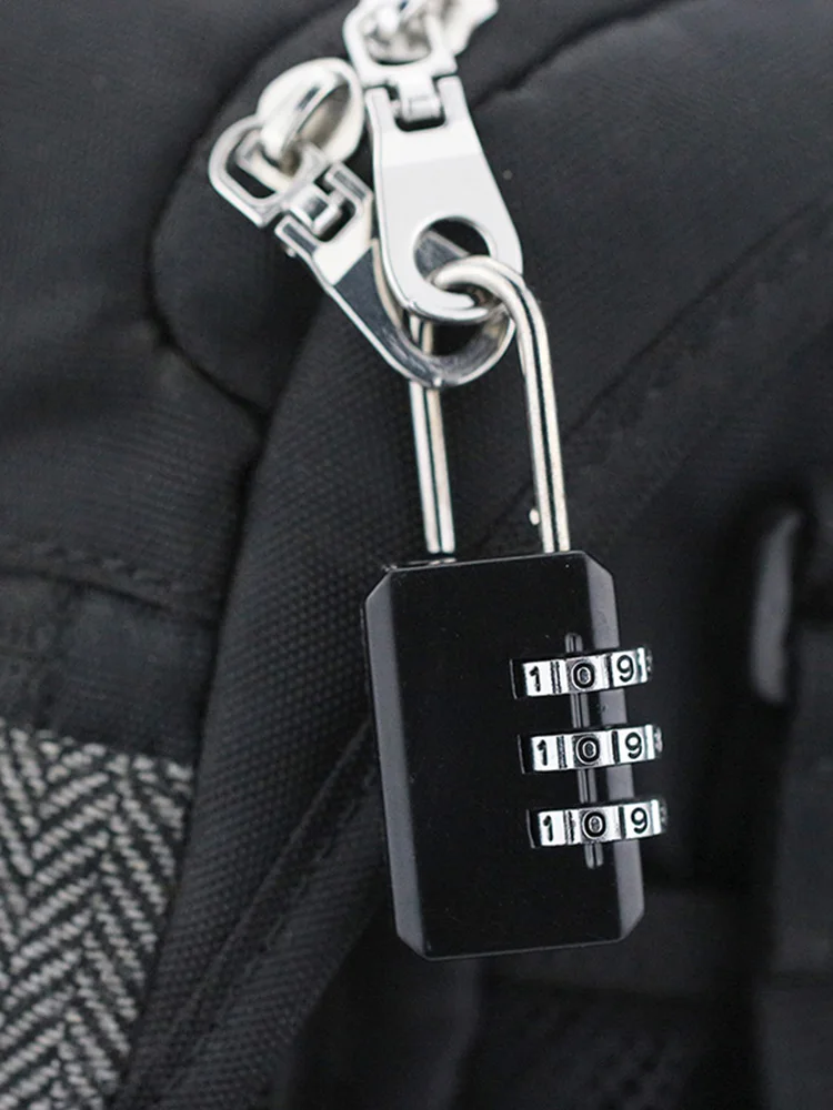 Handbag,Padlock For Luggage Zipper Bag,3 Digit,Suitcase,Backpack,Number Lock,Dial Combination Code