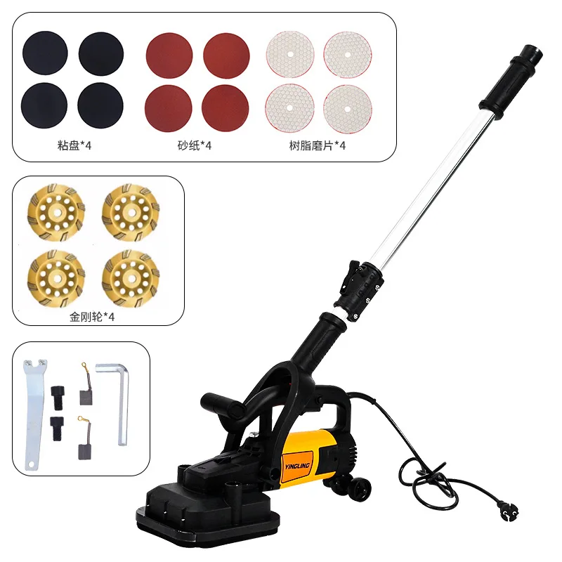 Handheld coarse grinder with delay rod wall plaster trowel cement wall concrete floor coarse grinder wholesale