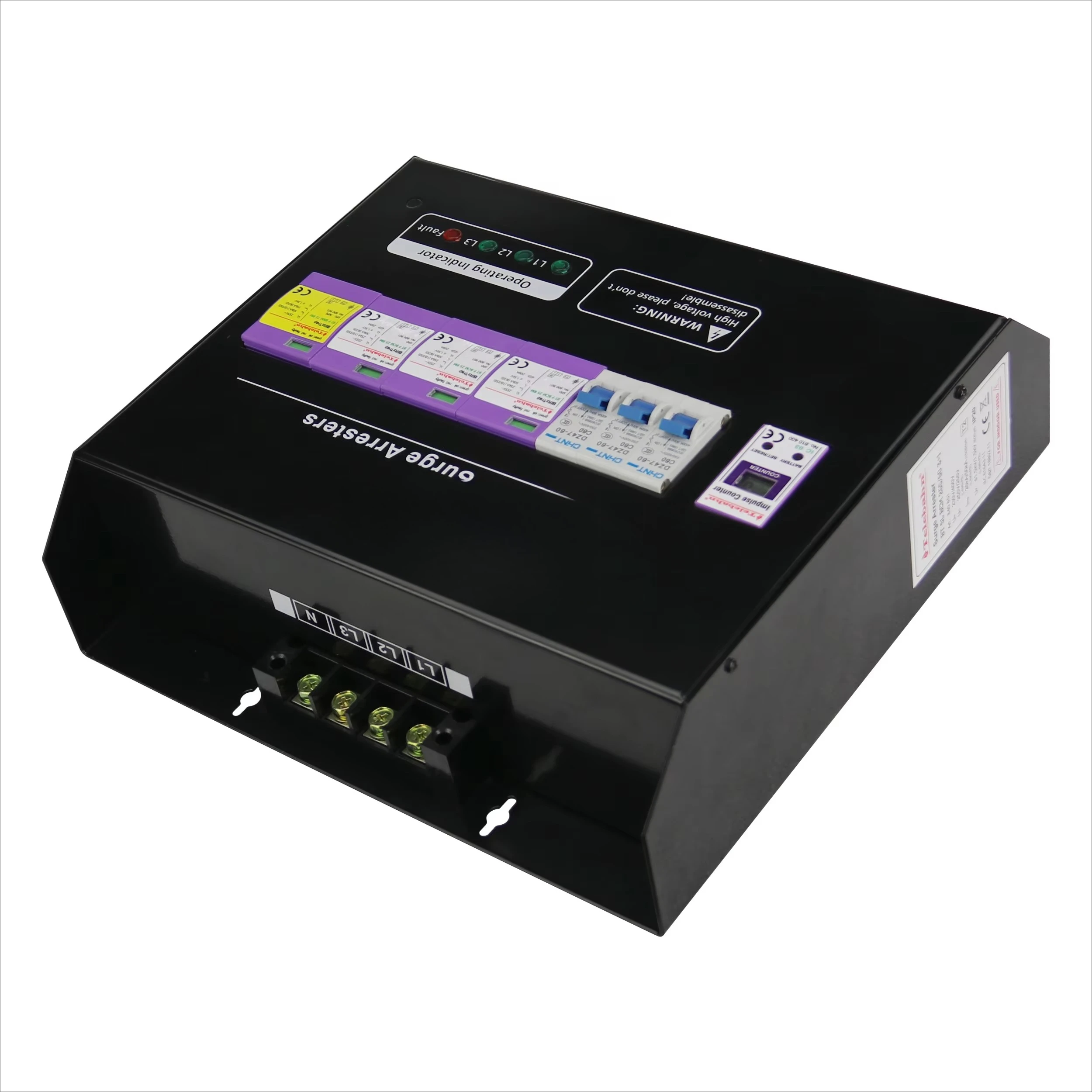 Ac Surge Protector - อุปกรณ์ป้องกันไฟกระชากเกินพิกัด 3 เฟส 230V/400V/255V AC 25kA