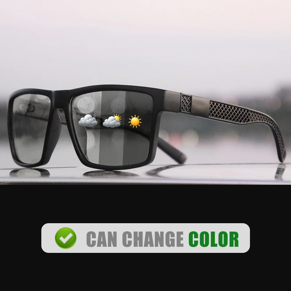 Fashion Square Polarized Sunglasses man women Driving Fishing Luxury Brand Designer UV400 Eyewear
