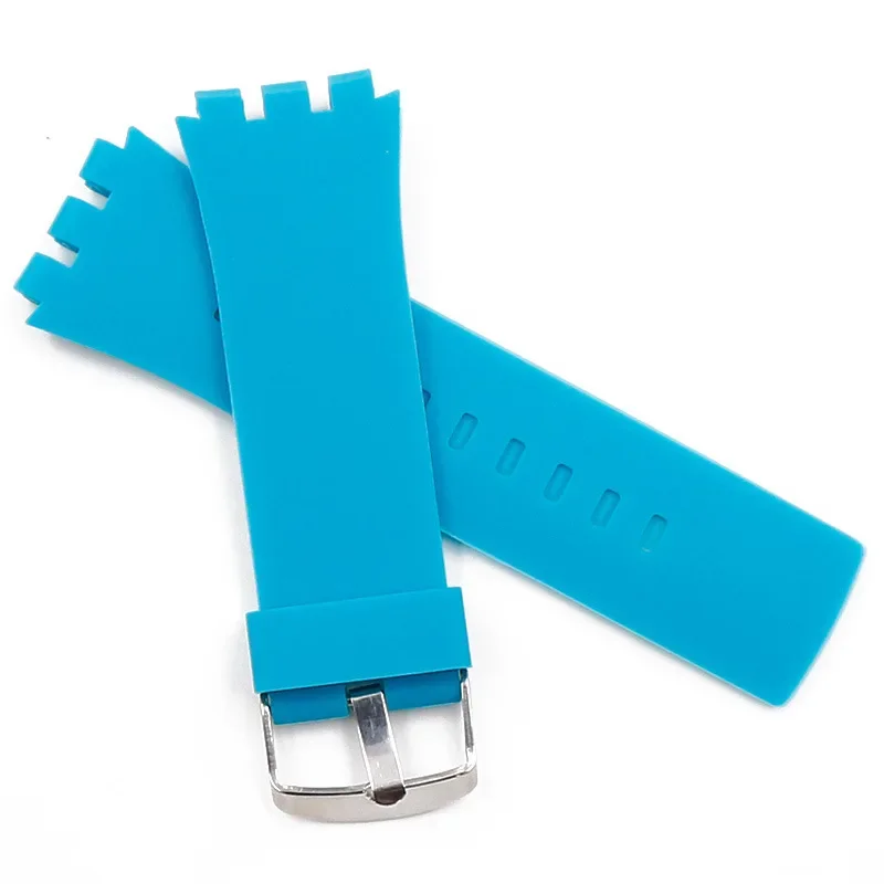 24mm Silicone Watch Strap for SWATCH TOUCH SURB100 SURW100 Replacement Bracelet Men Women Sport Wrist Band Watch Accessories
