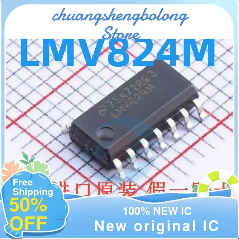 LMV824 IC sopsop14 IC asli baru 10 buah