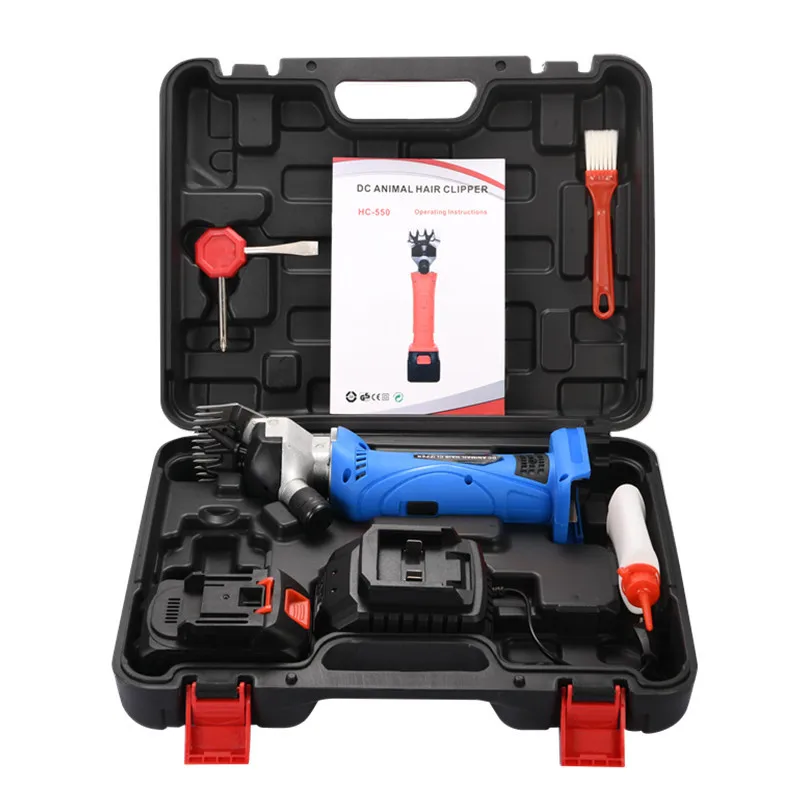 2025 hot sale Wireless 6 Speed 13 Teeth Electric Wool Shears Pet Machine Goat Horse Hair Scissors Sheep Shearing for  18V Batter