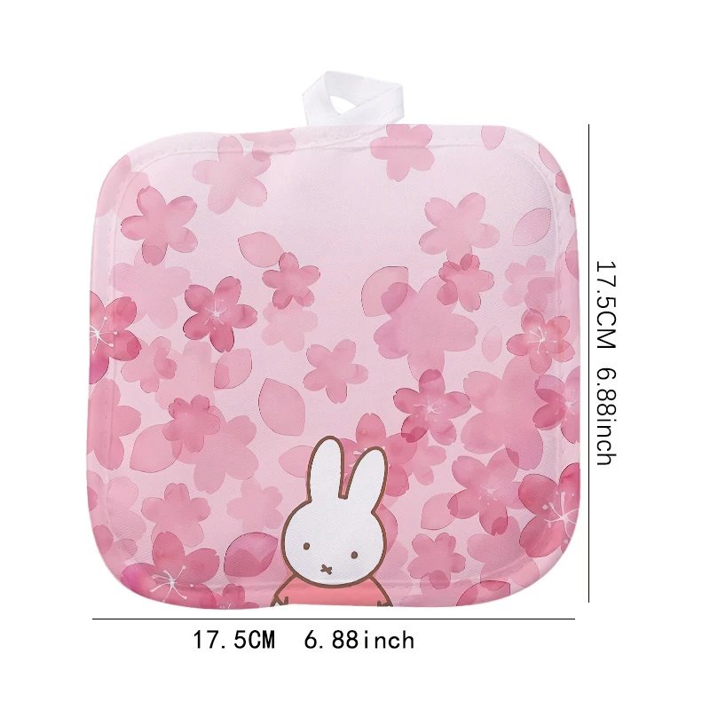 Miffys Heat Resistant Mat Cartoon Character Sublimation Mats Kawaii Comfortable Soft Cushion Single Sided Printing Birthday Gift view 4