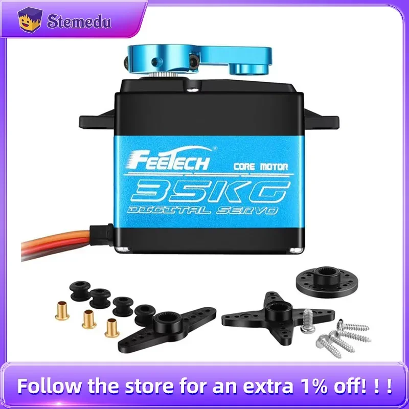 Feetech FT5330M 35 kg digitale RC servo 180 graden hoek regelbare full metal gear RC servo's motor voor RC vrachtwagen robot drift auto