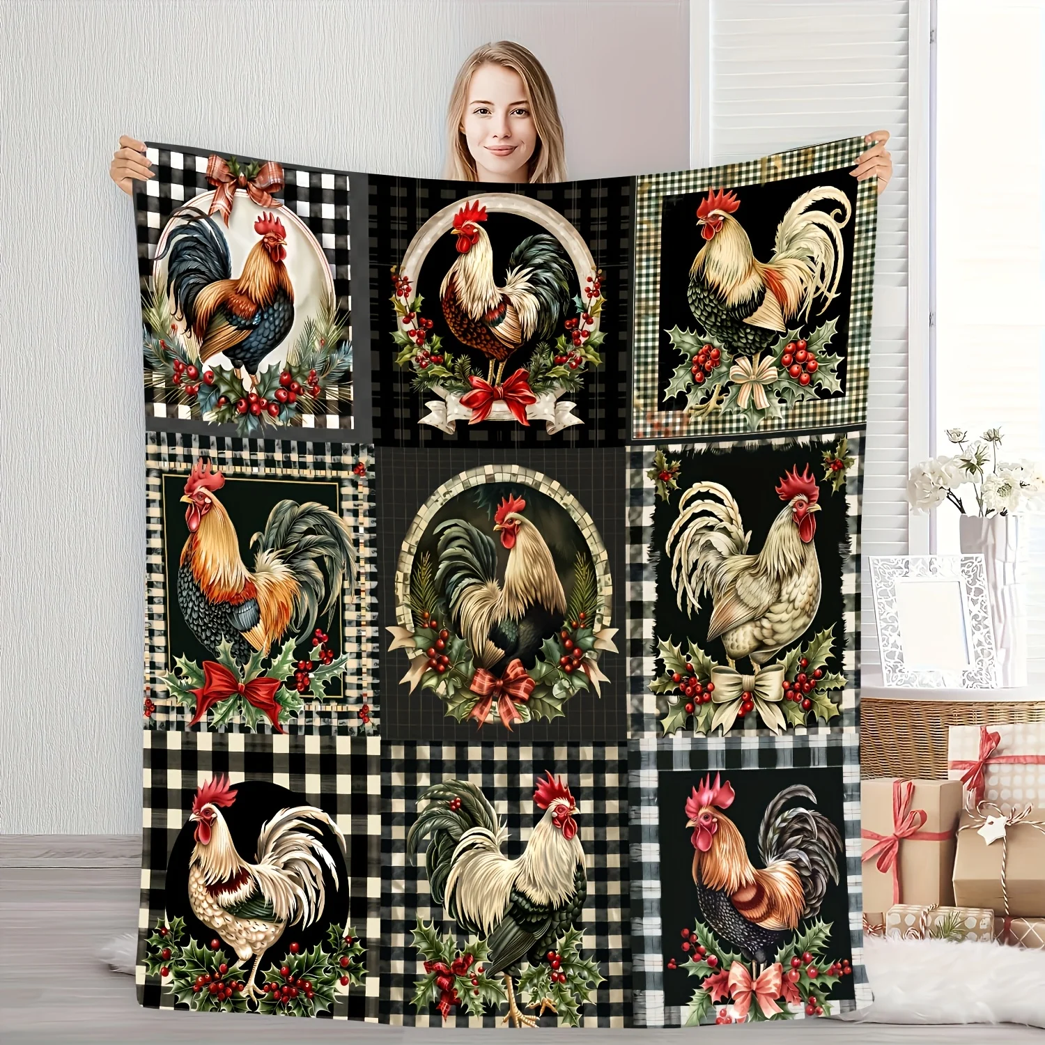 

Soft flannel blanket, suitable for home, office, camping. An excellent choice for Halloween, Thanksgiving and Christmas gifts.