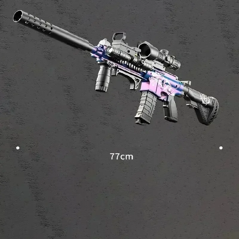 M416 نسخة عالية لعبة رمي رصاصة طرية يمكن النار شفط كأس الأطفال بندقية الاعتداء دليل تحميل نموذج لعبة الصبي #4