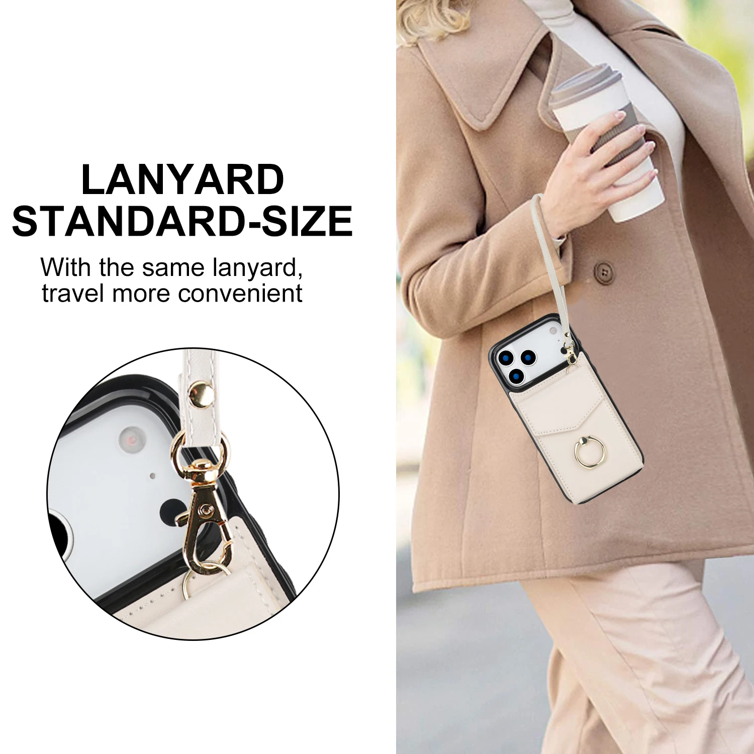 حافظة هاتف محفظة جلدية لهاتف آيفون 17 16 15 14 Pro Max Air 16E 15/14 Plus + غطاء جيب بحزام #4