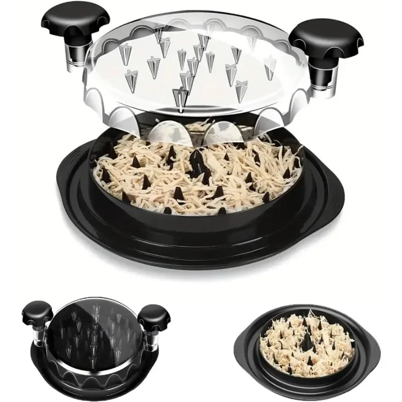 Hot Chicken Shredder Tool Meat Breast Shredding Separation Mincing Grinder Machine with Lid for Shredding Chicken Pork Beef