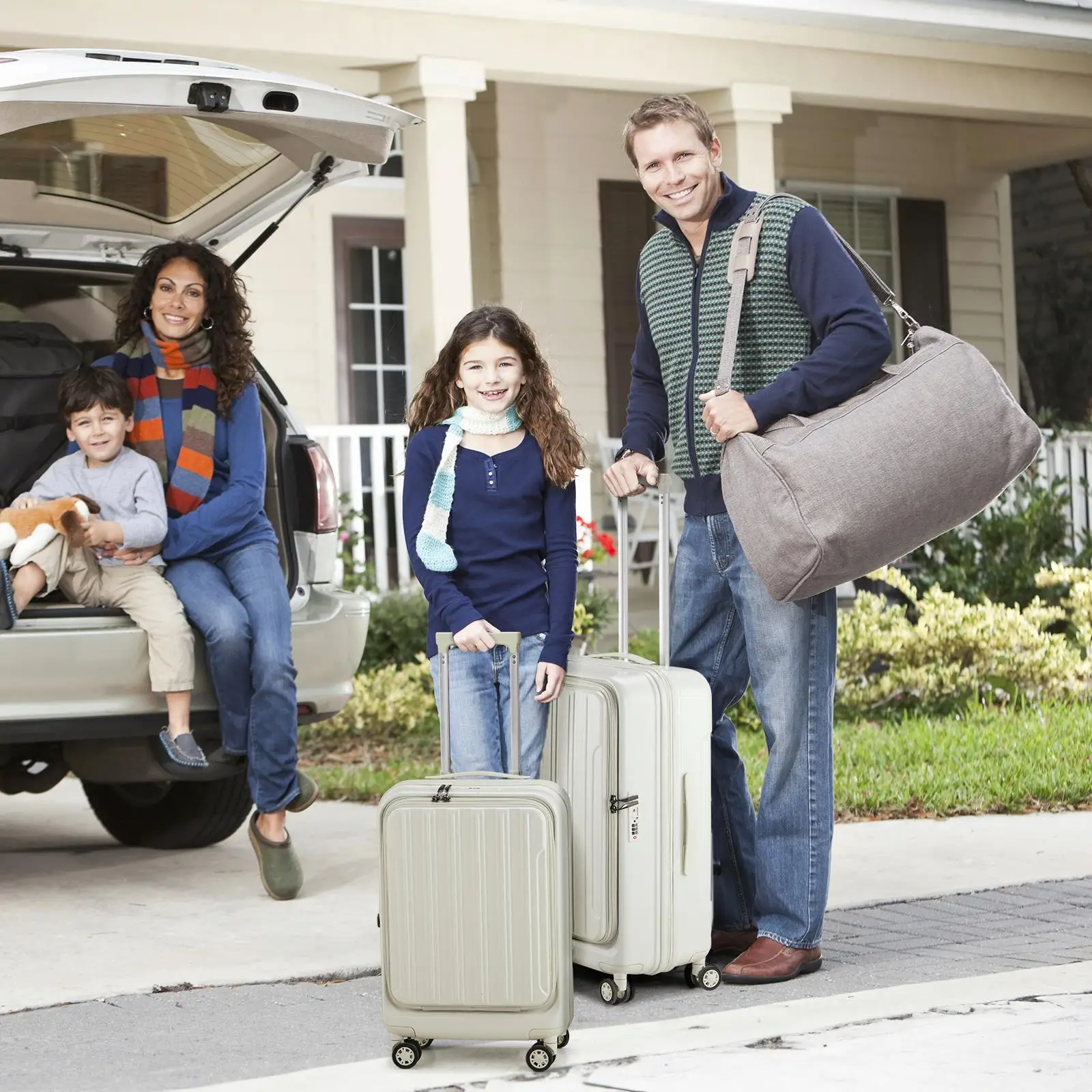 Ensemble de valises à coque rigide en ABS et PC, bagage à main extensible TSA Lock, roues, léger, 20, 24/28, 3 pièces