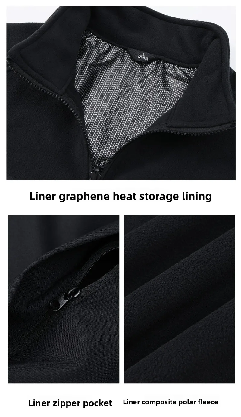 Fashion casual jacket, outdoor sports windproof waterproof versatile tooling jacket for men and women