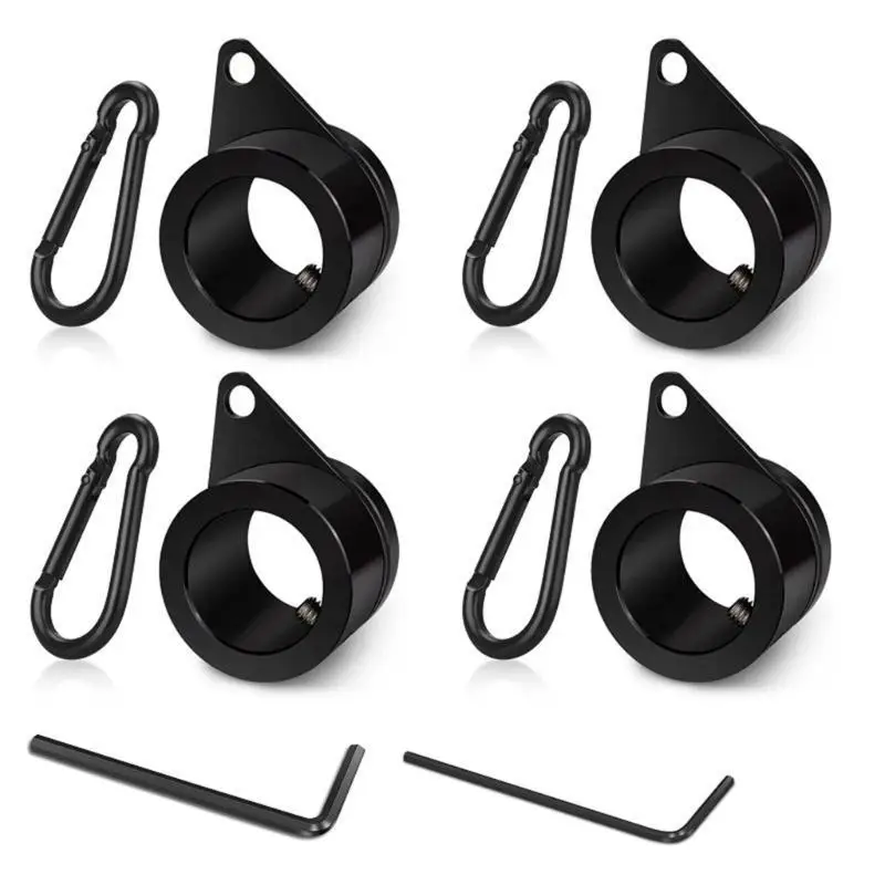 E8BD 1pair/2pairs Flag Mounting Rings Prevents Tangling Practical Flagpoles Rotating Rings for Personal or Commercial Use