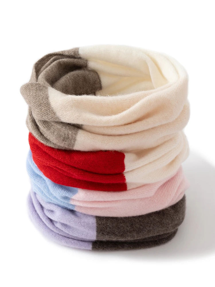 TLOML 新しい女性の 100% カシミヤ 3 色カシミヤスカーフ秋冬ソフト暖かいラップカシミヤニット高品質シックなトップス