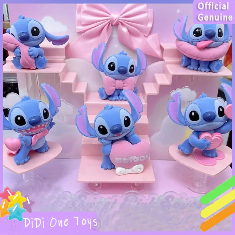 

New 52toys Stisch Sweet Pink Series Blind Box Action Figurines Trendy Toys Decorative Items Birthday Gift Dolls For Girls