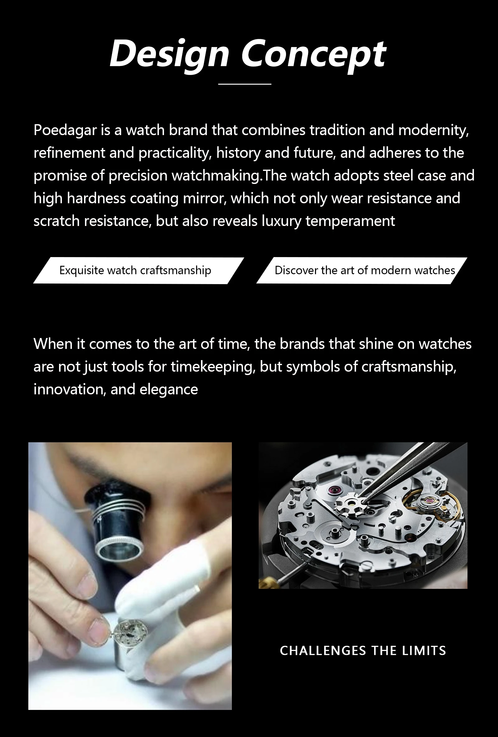 POEDAGAR Top Business Mann Uhr Leuchtende Wasserdichte Edelstahl Männer Armbanduhr Datum Woche Quarz Mode Lässig männer Uhren – Detail 3