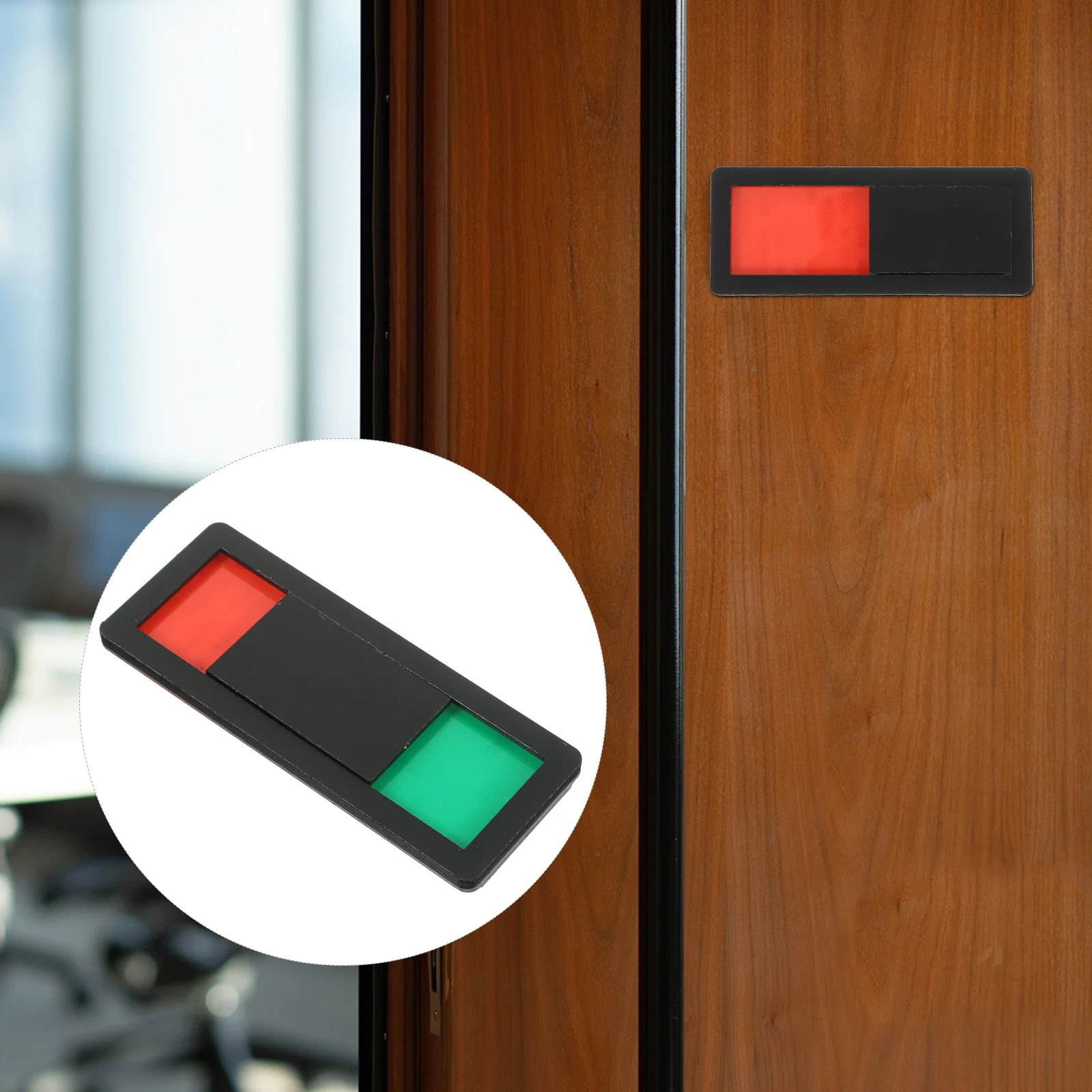 

Privacy Indicator Slider Sign for Office Dorm Restroom Door Use Sturdy ABS Material Universal Subtle Design Door Signs