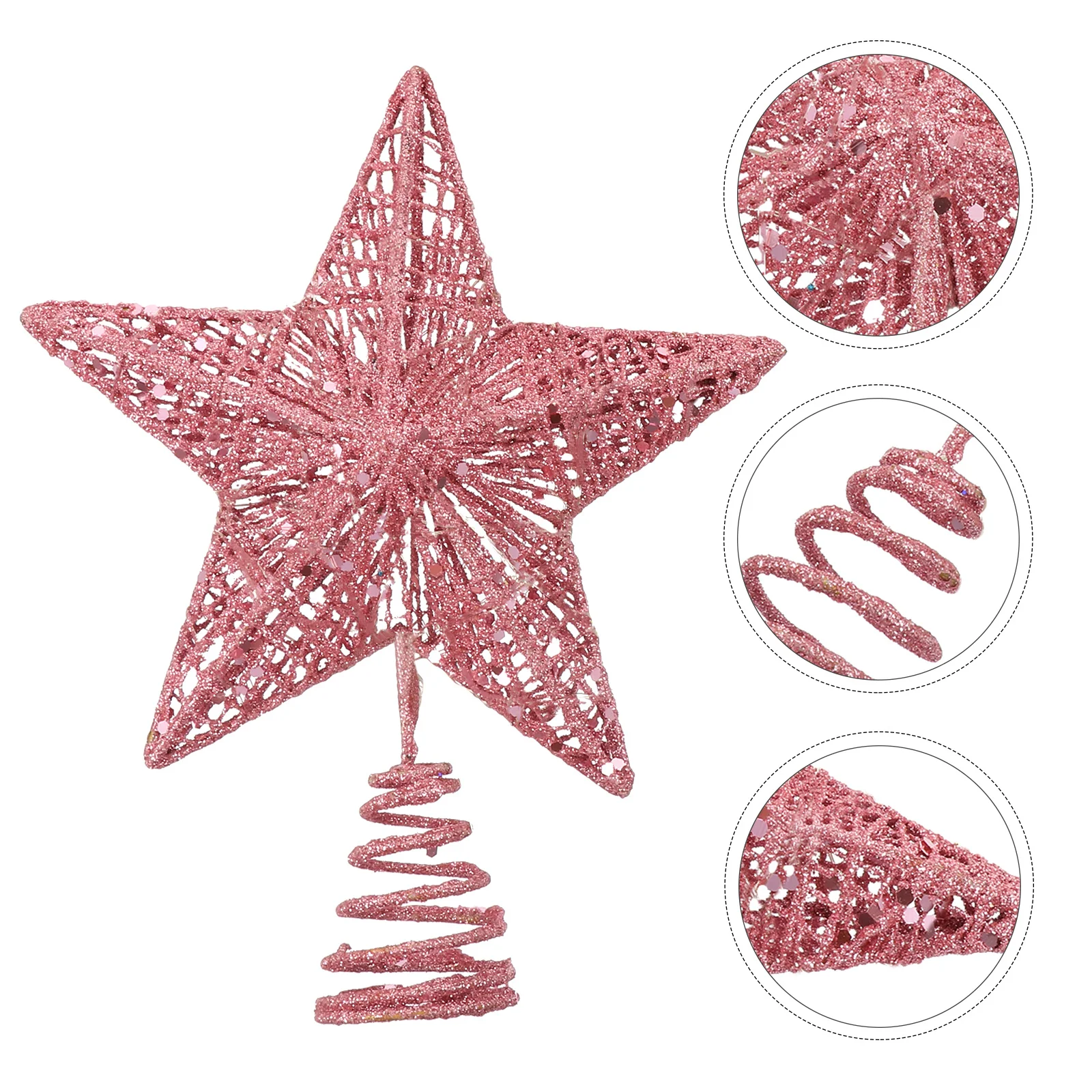 

1Pcs Christmas Tree Star Topper Light Decoration Cone Holder Xmas Tree Star Decor Xmas Party Christmas Topper Ornaments